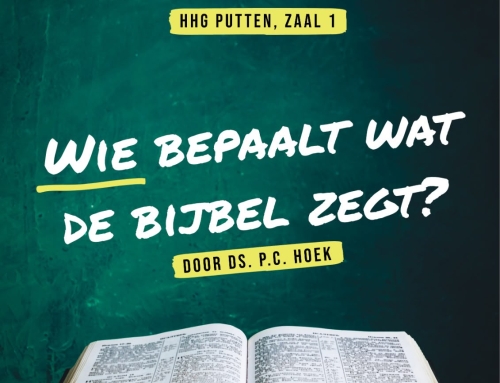 Thema-avond: Wie bepaalt wat de Bijbel zegt?
